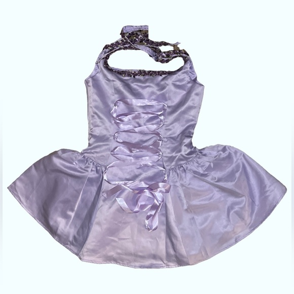 SUGAR THRILLZ Light Purple Satin Mini Dress - Picture 8 of 8